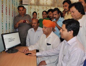 MLA East Ashok Khajuria inaugurated computer lab at GHSHSS on Saturday.