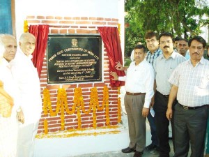 Mr S C Singh, Executive Director, Power Grid Corporation of India dedicating newly constructed facilities at Channi Rama school on Monday.