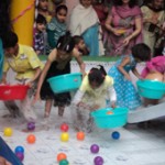 Children participating in  fun game during Summer Camp at JK Montessorie School Jammu