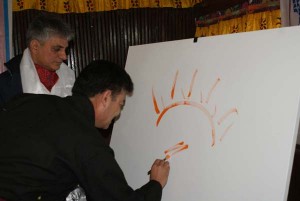 Participant during “All India Painting Camp” at Leh.