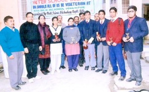 Participants who took part in a debate competition posing for a photograph on Thursday.