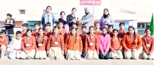 The winning students posing for photograph during the valedictory function on Thursday.