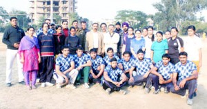 The selected team for senior  (Boys & Girls)  categories posing for group photograph before leaving for nationals on Thursday.