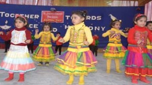 Students presenting a colourful cultural programme while celebrating Annual Day at St Joseph's Convent.