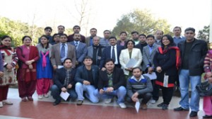 Participants of UGC General Orientation Course by JU posing for photographon Friday.