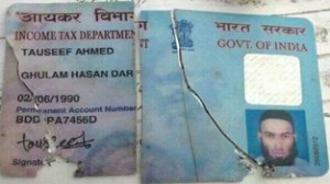 An IT card recovered from the slain militant.