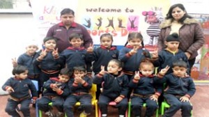 Students of Kids Campus International School during Annual Sports Day celebration.