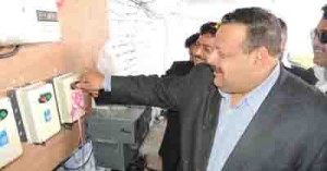 Provincial President NC Devender Singh Rana inaugurating industrial unit at IGC Samba on Monday.