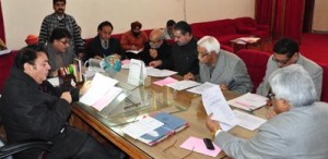 LC Chairman Amrit Malhotra chairing Business Advisory Committee meeting at Jammu on Friday.