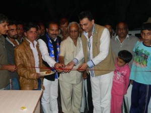 BSP leaders opening the Party Office at Bain Bajalta Pargalta area of Nagrota Assembly Constituency on Thursday.