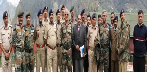 GOC Delta Force alongwith representatives of para-military forces, Police and civil administration during civil-military liaison conference.