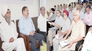 Dr Pawan Kotwal and others at a seminar organised by Institution of Engineers, Jammu Centre on Saturday.-Excelsior/Rakesh