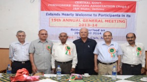 CGPWA members posing for a photograph in a meeting at Jammu.