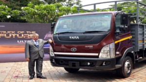 The newly launched all new range of Tata truck.