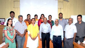 Eminent participants in faculty development program by ICccR and HRM on Tuesday.