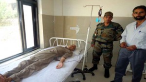 Blood of an Army jawan being transfused to an ailing civilian at Doda hospital. 