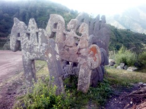 Mysterious sculptures of ancient time at Dagan Top. -Excelsior/Mengi