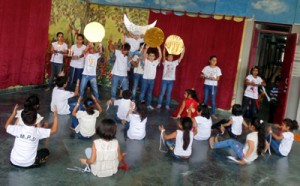 Students enjoying activity during Summer Camp at Jodhamal School in Jammu.