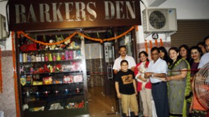 Barkers Den, a pet grooming salon and spa being inaugurated by a dignitary on Saturday.