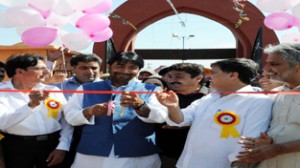 Minister for Tourism, GA Mir inaugurating Kashmir Summer Tourism Festival at Kashmir Haat on Saturday. 