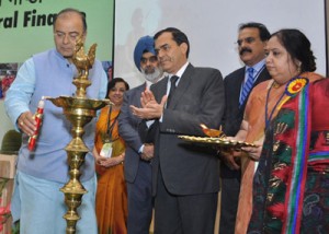 Union Finance Minister, Arun Jaitley inaugurating a seminar at New Delhi on Monday.