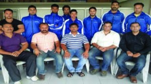 J&K Power Lifting team posing along with office bearers of the Association.