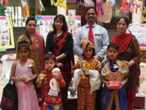 Winners of Storytelling Competition posing for a group photograph. 