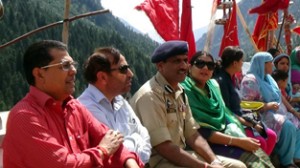 Divisional Commissioner Jammu, Shantmanu along with other officials reviewing arrangements for Machhail Yatra.