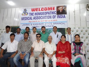 Homeopathic Medical Association of India representatives in a meeting on Sunday.