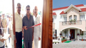 Amrit Malhotra inaugurating The Villas at Jammu on Thursday. —Excelsior/Rakesh