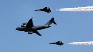 Glimpse of Air Force Day parade.