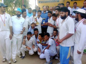 Winning team posing for a group photograph after the presentation ceremony at Bishnah.