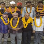 Newly elected office bearers of Jammu Railway Station Taxi Operators Union.