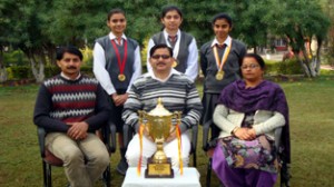 Medal winners of MHAC Nagbani posing for a photograph.