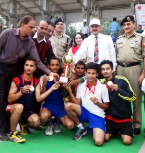 Winners posing alongwith DG Sports, Navin Aggarwal in Jammu. 