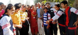 Students of Jodhamal School Jammu and Maharaja Mewar School Udaipur during Exchange Programme.