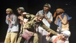 Artists staging a play during ‘Young Tarang-II’ by ICCR at GCW Parade on Saturday.