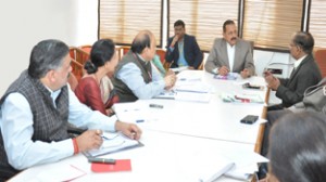 Union Minister Dr Jitendra Singh presiding over a meeting of the Ministry of DoNER at Vigyan Bhawan, New Delhi on Tuesday.