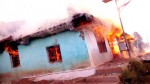 House on fire at village Mrothi near Latti.