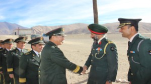 Indo-China Border Personnel meeting at LAC on Sunday.
