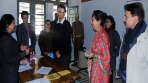 Yasha Mudgal, District Development Commissioner Udhampur during her visit to Placement Drive under Project UDAAN.