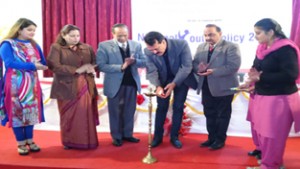 MLC Jugal Kishore lighting lamp to inaugurate youth conclave at Kawa College of Education on Thursday. 