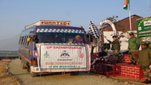 Army flagging off integration tour from Bandipora.