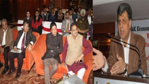 CEO ERA Tehseen Mustafa addressing a workshop at Jammu on Thursday.