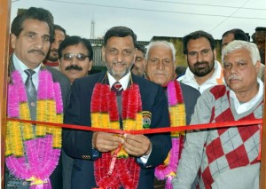 Mahaveer Health Club being inaugurated by the dignitaries at Pouni in Reasi.