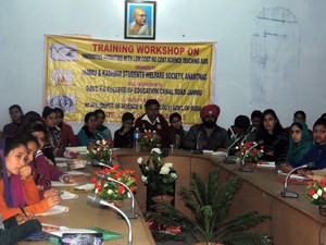 Participants in Innovative workshop for teachers in Jammu.