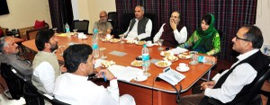 Deputy Chief Minister Dr Nirmal Singh chairing the meeting of Coordination Committee.