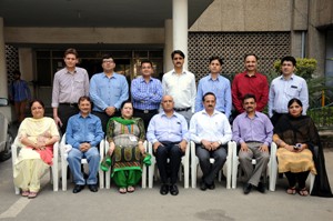 The newly elected team of MTA posing for a photograph at Jammu.