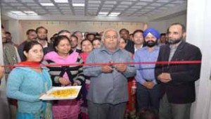 Dignitaries during inauguration of miniature painting exhibition on Friday.