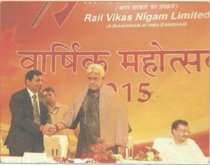 Minister of State for Railways Manoj Sinha during annual day function of RVNL at New Delhi.